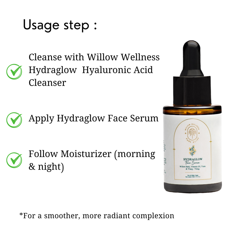 3% Hyaluronic Hydraglow Face Serum – 30ml | With Vitamins B5, Hyaluronic Acid, Yuzu & Ylang Ylang