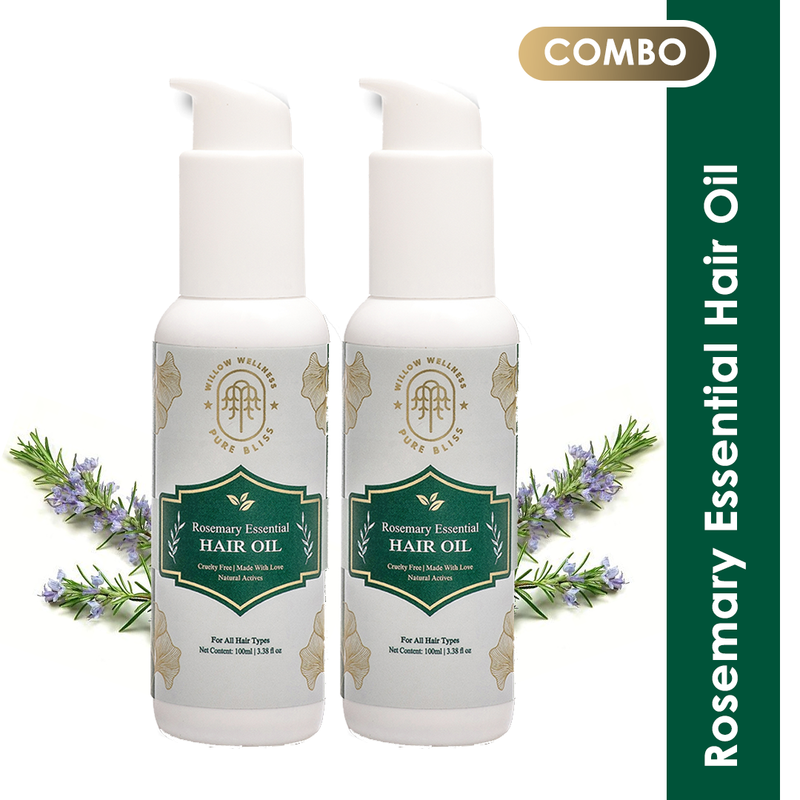 Rosemary Essential Hair Oil Combo Natural Active - 100mL (Pack of 2)
